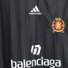 Balenciaga - Adidas Co-Branded Manchester United Black Striped Short Sleeve Soccer T-Shirt