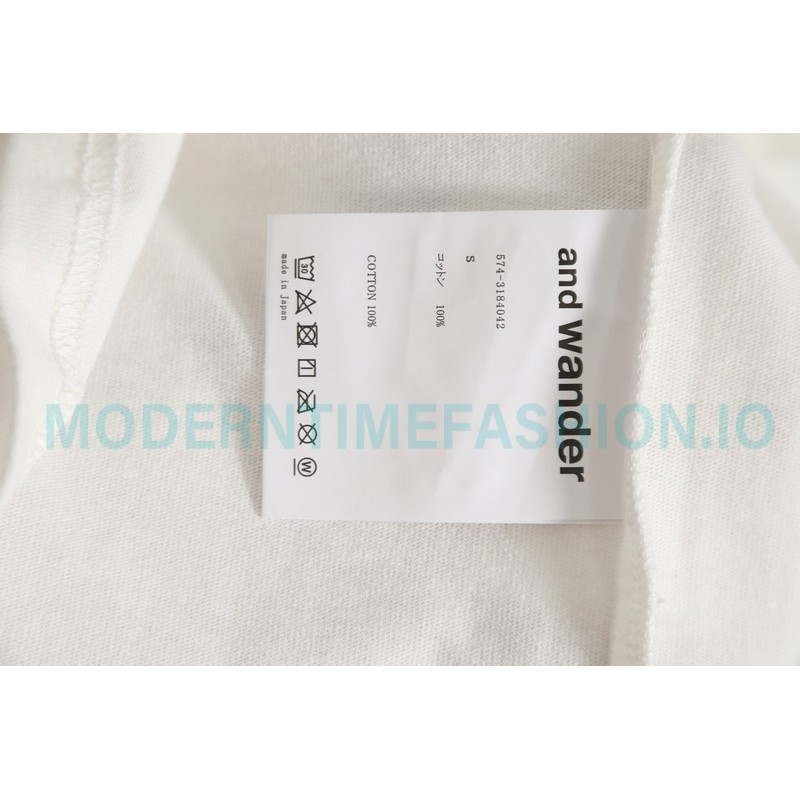 And wander - Cotton Long T-shirt