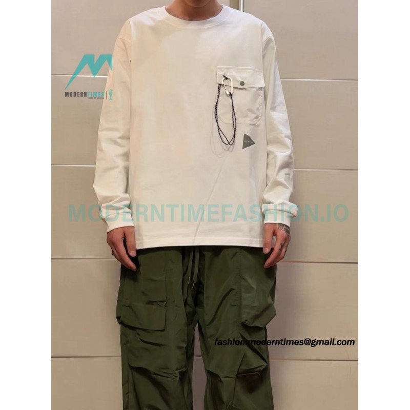 And wander - Cotton Long T-shirt