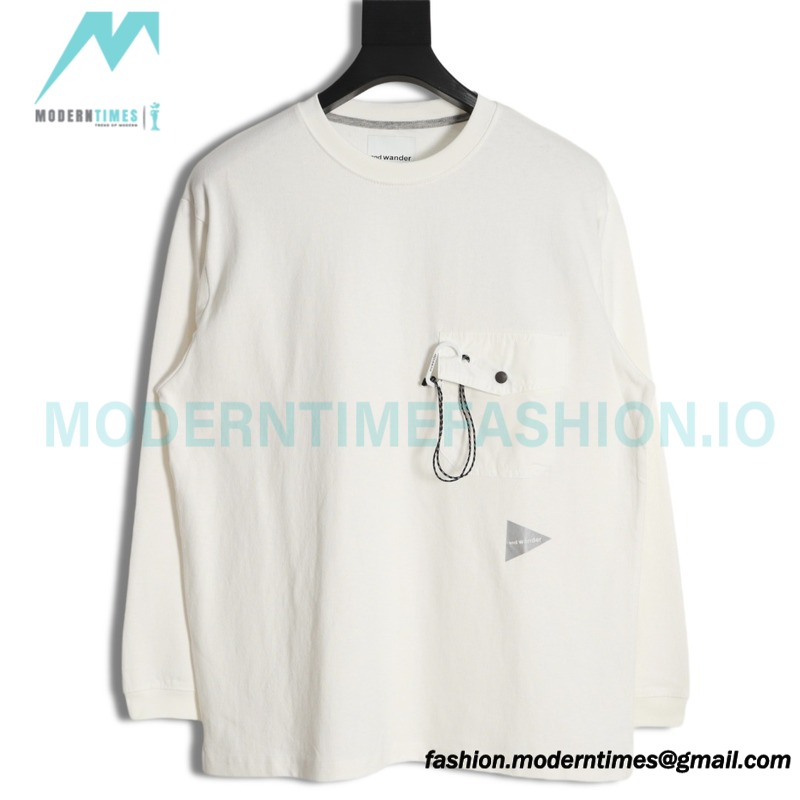 And wander - Cotton Long T-shirt