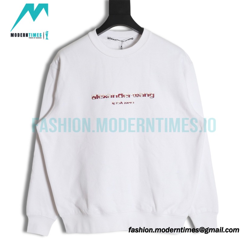 Alexander Wang - 22FW Snowflake Letter Crew-neck Hoodie
