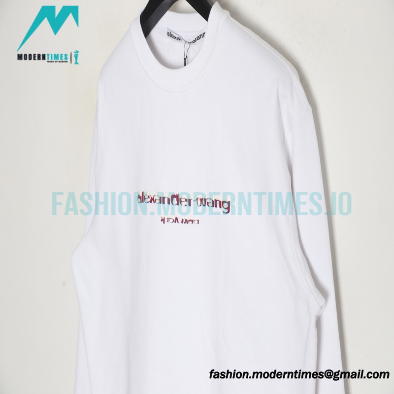 Alexander Wang - 22FW Snowflake Letter Crew-neck Hoodie