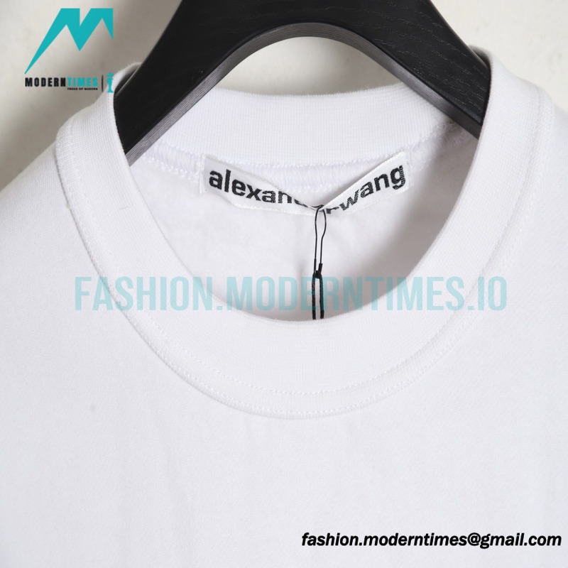 Alexander Wang - 22FW Snowflake Letter Crew-neck Hoodie