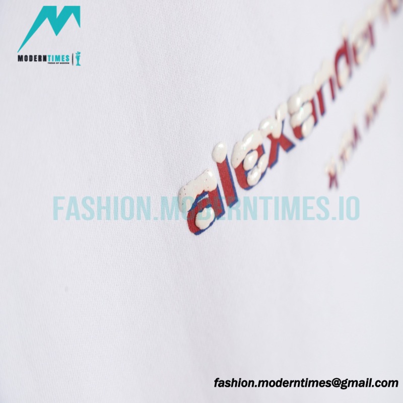 Alexander Wang - 22FW Snowflake Letter Crew-neck Hoodie