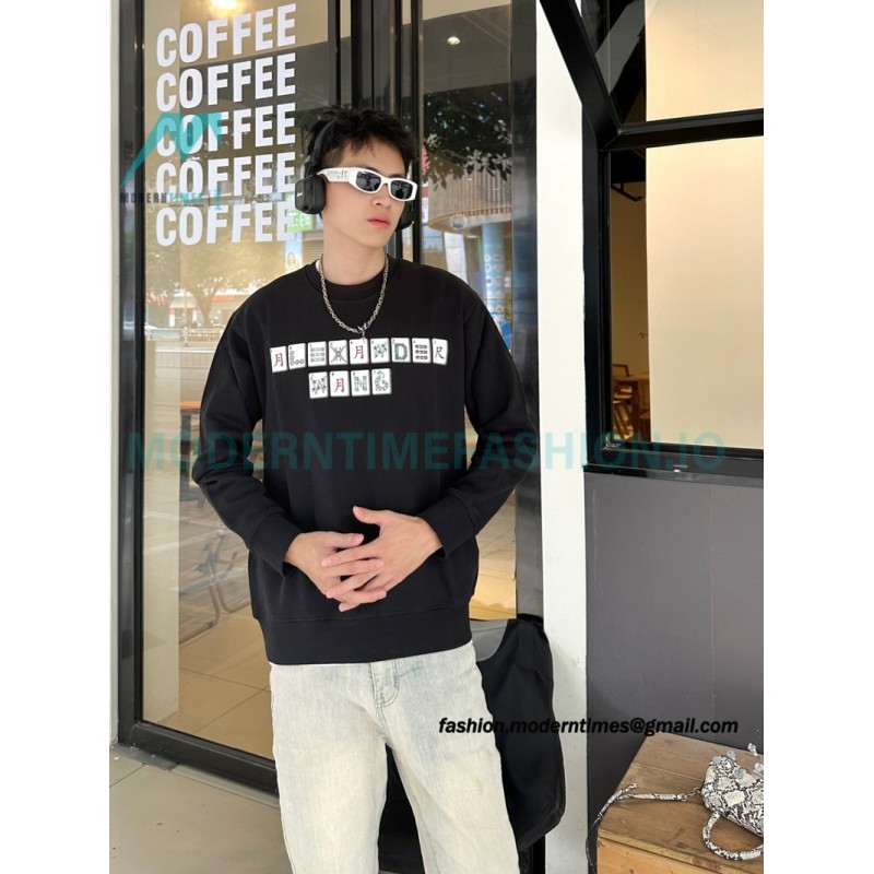 Alexander Wang - 23FW Mahjong Printed Round Neck Hoodie
