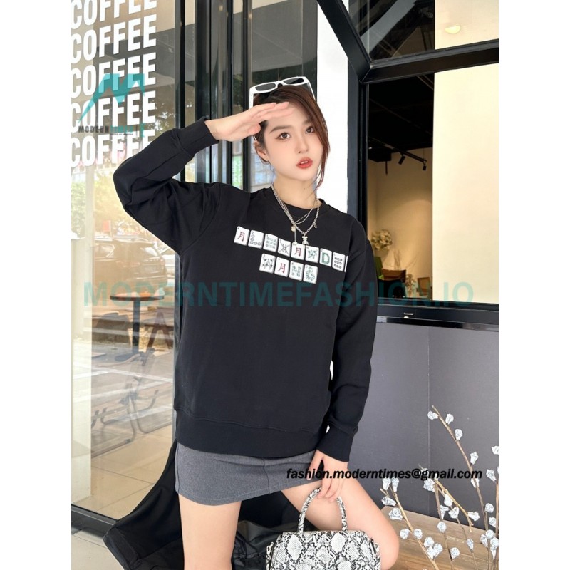 Alexander Wang - 23FW Mahjong Printed Round Neck Hoodie