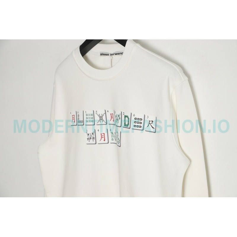 Alexander Wang - 23FW Mahjong Printed Round Neck Hoodie