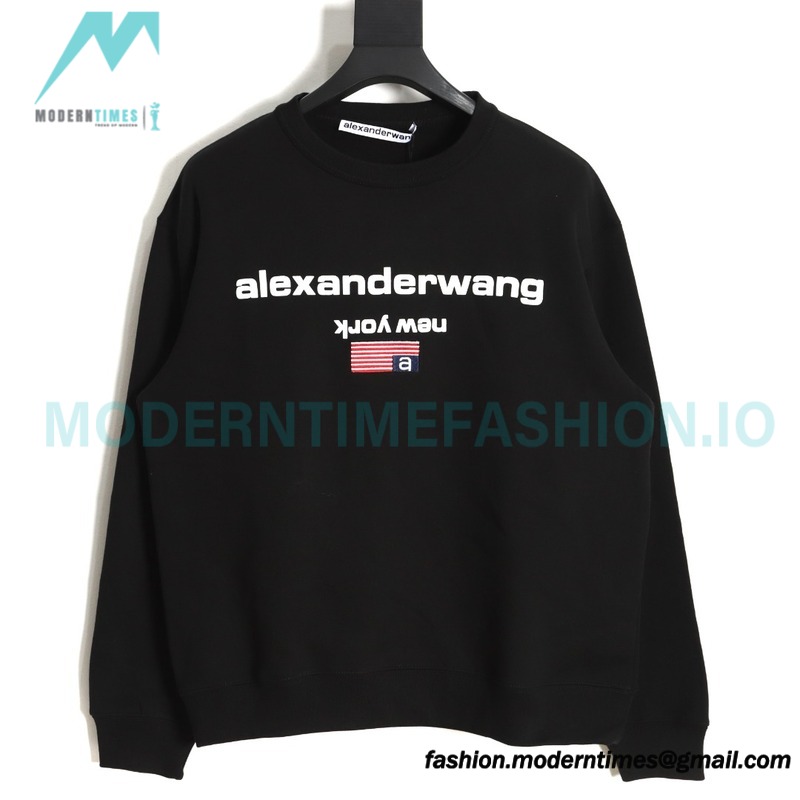 Alexander Wang - 23FW Colorful Flag Crew Neck Hoodie