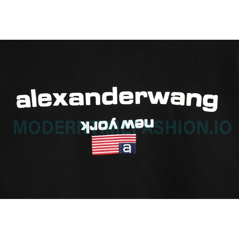 Alexander Wang - 23FW Colorful Flag Crew Neck Hoodie