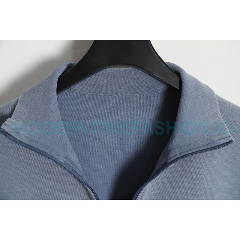 Alexander Wang - 23SS Foamed Three-dimensional Small Letter Print Half-zip Pullover Hoodie