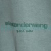 Alexander Wang - 23SS Foamed Three-dimensional Small Letter Print Half-zip Pullover Hoodie