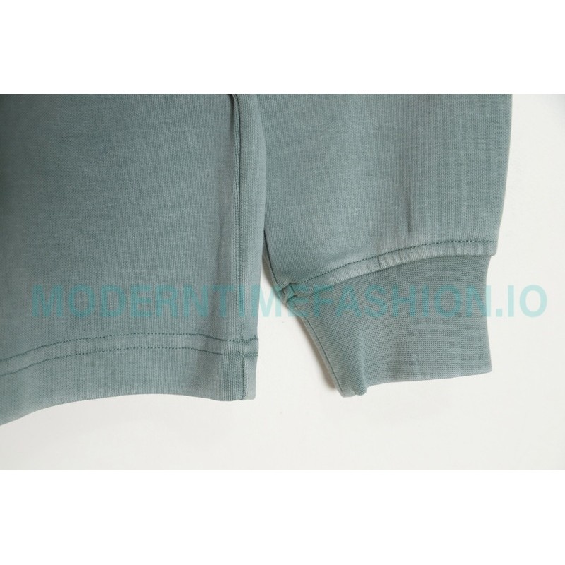 Alexander Wang - 23SS Foamed Three-dimensional Small Letter Print Half-zip Pullover Hoodie