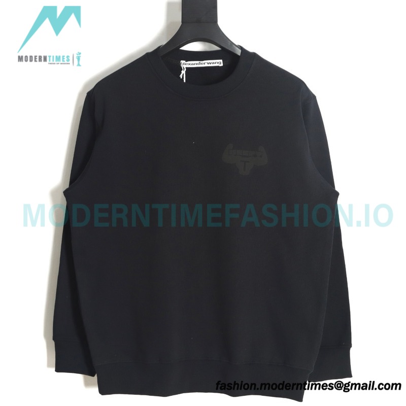 Alexander Wang - 23FW Cow-head Printed Crew-neck Hoodie
