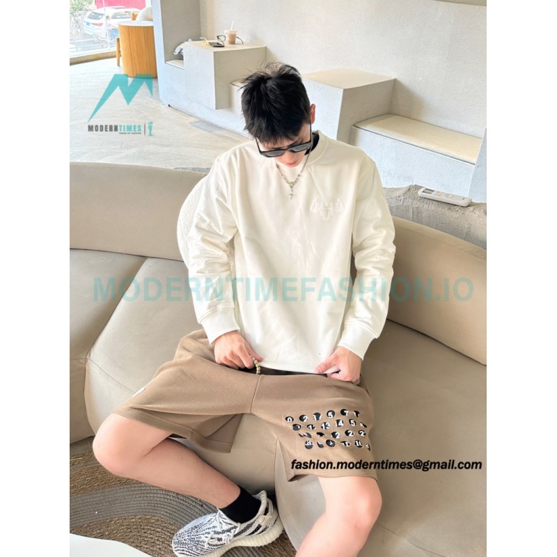 Alexander Wang - 23FW Cow-head Printed Crew-neck Hoodie