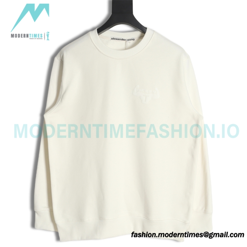 Alexander Wang - 23FW Cow-head Printed Crew-neck Hoodie