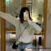 Alexander Wang - 23FW Glitter Long-sleeved T-shirt