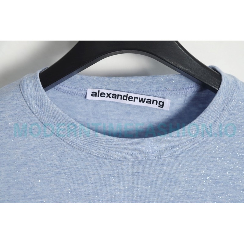 Alexander Wang - 23FW Glitter Long-sleeved T-shirt