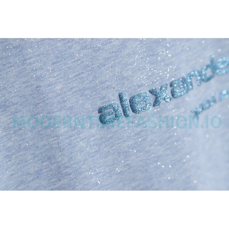 Alexander Wang - 23FW Glitter Long-sleeved T-shirt