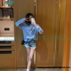 Alexander Wang - 23FW Glitter Long-sleeved T-shirt