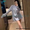Alexander Wang - 23FW Glitter Long-sleeved T-shirt