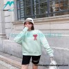 Ami - Love Embroidered Crew-neck Hoodie