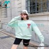 Ami - Love Embroidered Crew-neck Hoodie