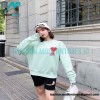 Ami - Love Embroidered Crew-neck Hoodie