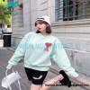 Ami - Love Embroidered Crew-neck Hoodie
