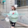 Ami - Love Embroidered Crew-neck Hoodie