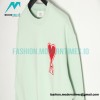 Ami - Love Embroidered Crew-neck Hoodie