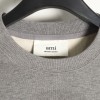 Ami - Love Embroidered Crew-neck Hoodie
