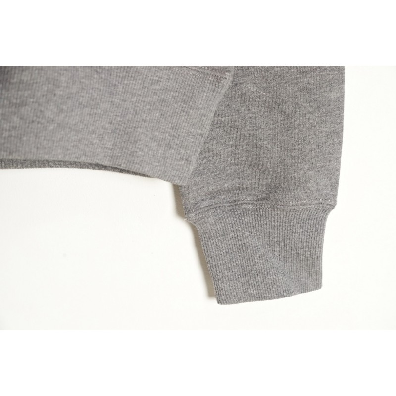 Ami - Love Embroidered Crew-neck Hoodie