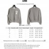 Ami - Love Embroidered Crew-neck Hoodie