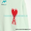 Ami - Love Embroidered Crew-neck Hoodie
