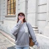 Ami - Love Embroidered Crew-neck Hoodie