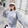 Ami - Love Embroidered Crew-neck Hoodie
