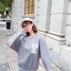 Ami - Love Embroidered Crew-neck Hoodie