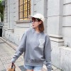Ami - Love Embroidered Crew-neck Hoodie