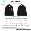 Ami - 23fw Patterned Love Embroidered Hoodie