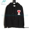 Ami - 23fw Patterned Love Embroidered Hoodie