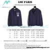 Ami - 23fw Patterned Love Embroidered Hoodie