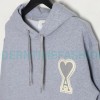 Ami - 23fw Patterned Love Embroidered Hoodie