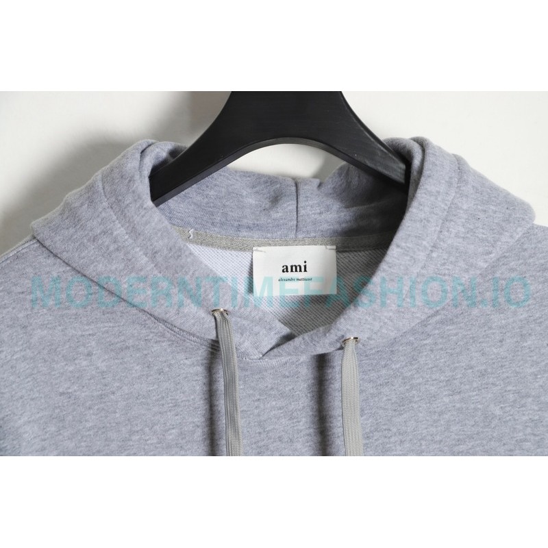 Ami - 23fw Patterned Love Embroidered Hoodie