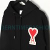 Ami - 23fw Patterned Love Embroidered Hoodie