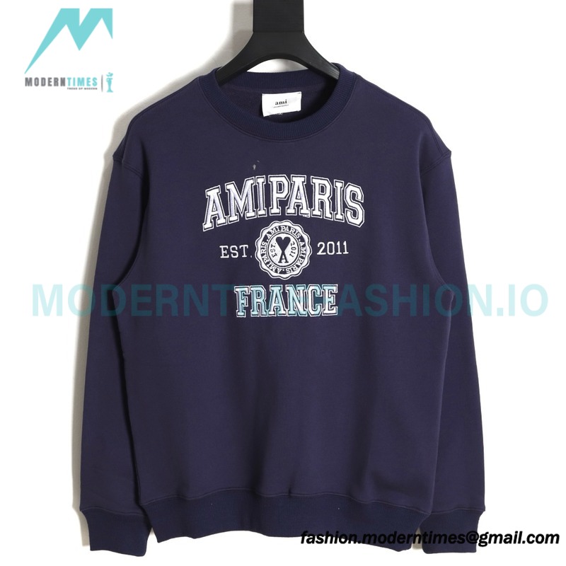 Ami Paris - 23ss Anniversary Crew-neck Hoodie