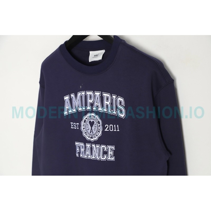 Ami Paris - 23ss Anniversary Crew-neck Hoodie