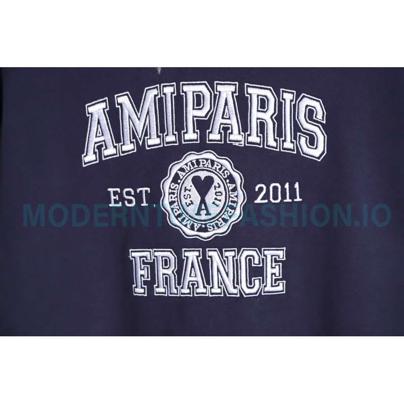 Ami Paris - 23ss Anniversary Crew-neck Hoodie
