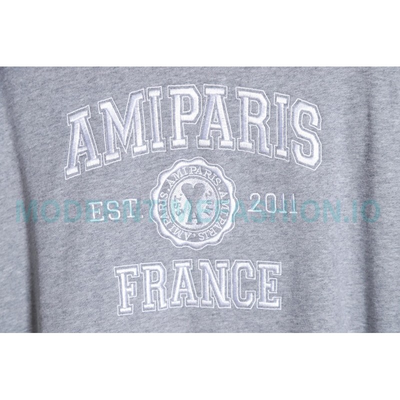Ami Paris - 23ss Anniversary Crew-neck Hoodie