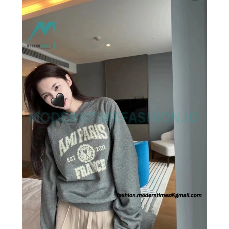 Ami Paris - 23ss Anniversary Crew-neck Hoodie