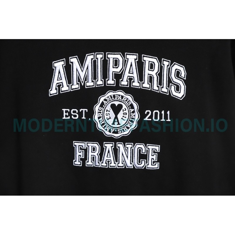 Ami Paris - 23ss Anniversary Crew-neck Hoodie